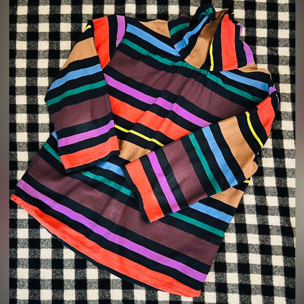Ace & Jig Turnaround top, Ribbon Candy, EUC, Size small